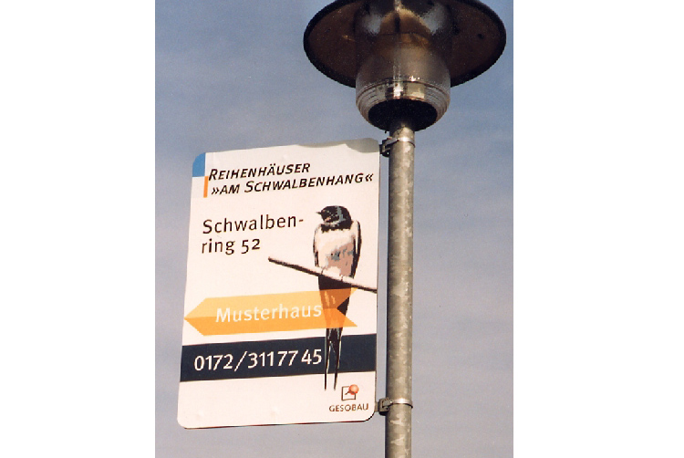 Schild Schwalbenring